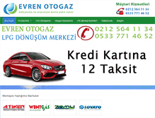 Tablet Screenshot of evrenotogaz.com